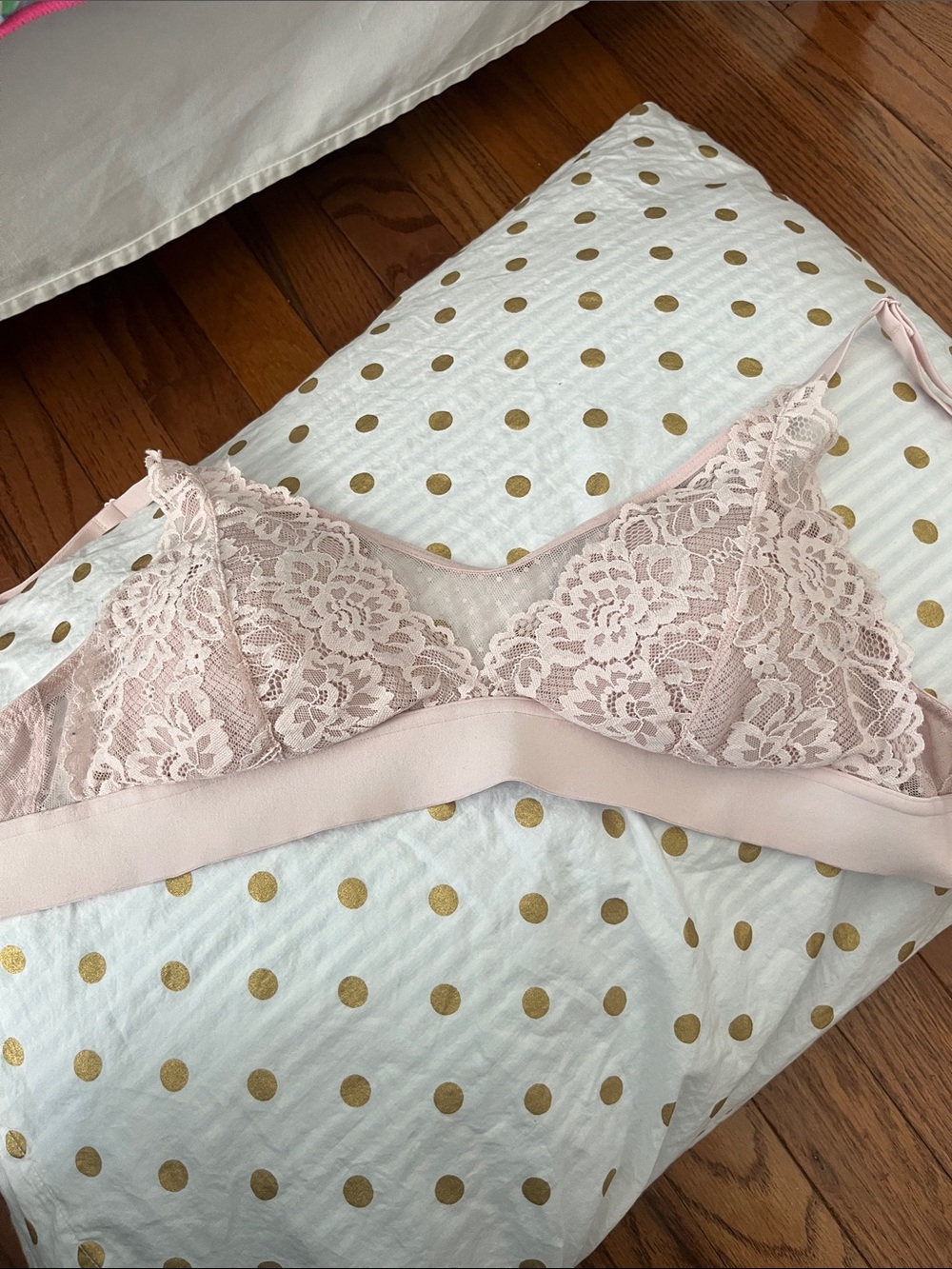 Maurices Soft Pink Lace Bralette